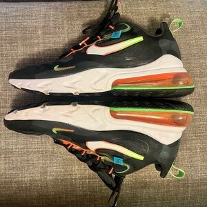 Nike Black and White Sneakers with Neon Accents